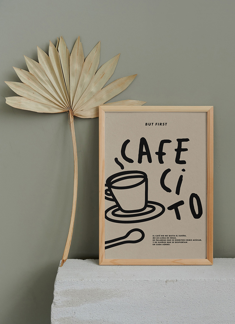 Spanish coffee poster